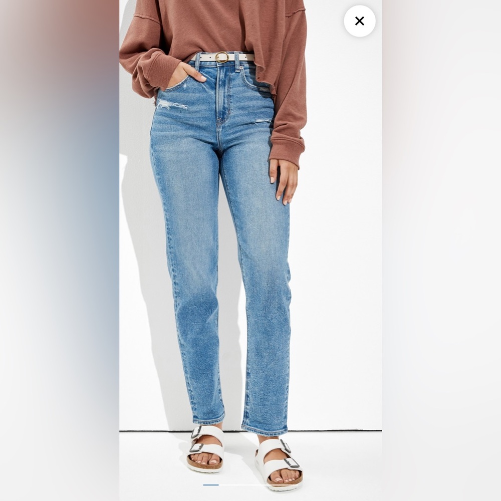 AE Stretch Mom Straight Jean
